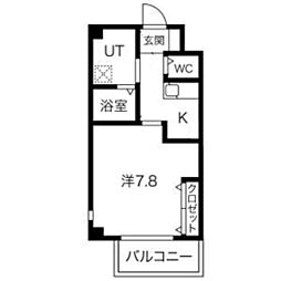 エヌエムトラントドゥ 1Kの間取図画像