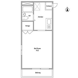 エステートグリーン ワンルームの間取図画像