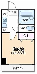 JCEAST2524 1Kの間取図画像