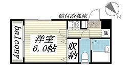 フレシールコート 1Kの間取図画像