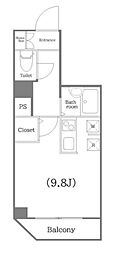 ステージファースト目白 ワンルームの間取図画像