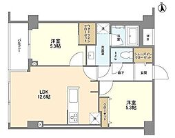 サニーハウス東陽町 2LDKの間取図画像
