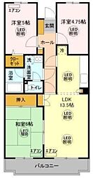 ユイト・SVP 3階3LDKの間取り