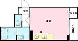 エルメゾン大津 ワンルームの間取図画像