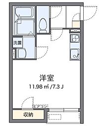 レオネクストＮＡＧＯＭＩ 1階ワンルームの間取り