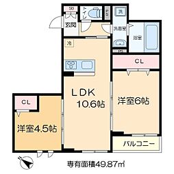 間取図画像 2LDK