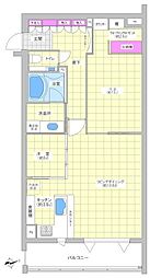 ディーバウイングときわ台 1階2LDKの間取り