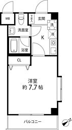 ルート相模が丘 3階1Kの間取り