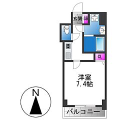 S-レジデンス緑橋駅前 1Kの間取図画像
