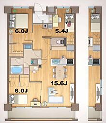 ステラメゾン田端 1階3LDKの間取り