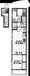 イズミヒルトップアパートメント 1DKの間取図画像