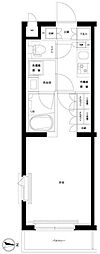 ルーブル武蔵新城参番館 1Kの間取図画像