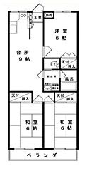 メゾン・スズキ 3LDKの間取図画像