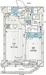 ジェノヴィア小村井 1LDKの間取図画像