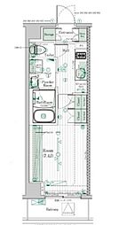 ブライズ高円寺 4階1Kの間取り