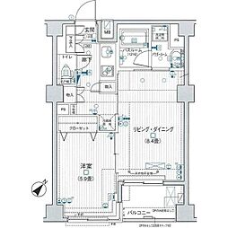 日神デュオステージ押上 3階1LDKの間取り