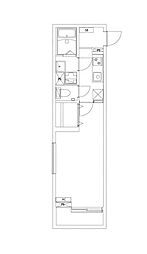 JR南武線 矢野口駅 徒歩11分の賃貸アパート 1階1Kの間取り