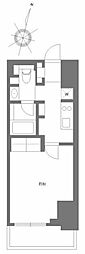 プライムメゾン千葉新町 1Kの間取図画像