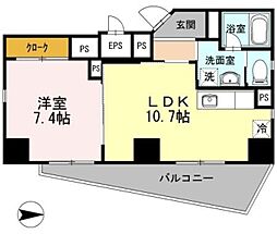 スティル・M 1階1LDKの間取り