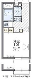レオパレスカノイヅカ 1Kの間取図画像