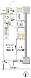 LIVIOMAISON木場 1DKの間取図画像