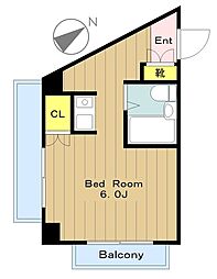 DOLLHOUSE　ドールハウス 3階1Kの間取り