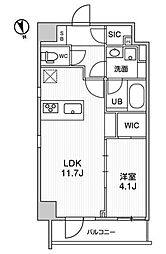 ＡＬＴＥＲＮＡ浅草 7階1LDKの間取り