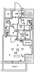 SKYCOURT板橋本町2 1Kの間取図画像