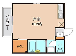 東京メトロ東西線 行徳駅 徒歩8分の賃貸アパート 2階ワンルームの間取り