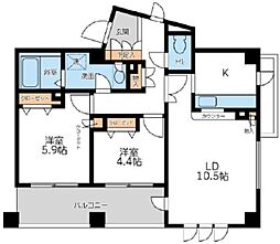 ウィンベルコーラス向島 2LDKの間取図画像