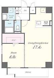COMFORTRESIDENCENIPPORI 1LDKの間取図画像