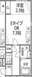 荒川区東日暮里3丁目マンション 1DKの間取図画像