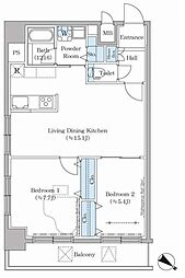 間取図画像 2LDK