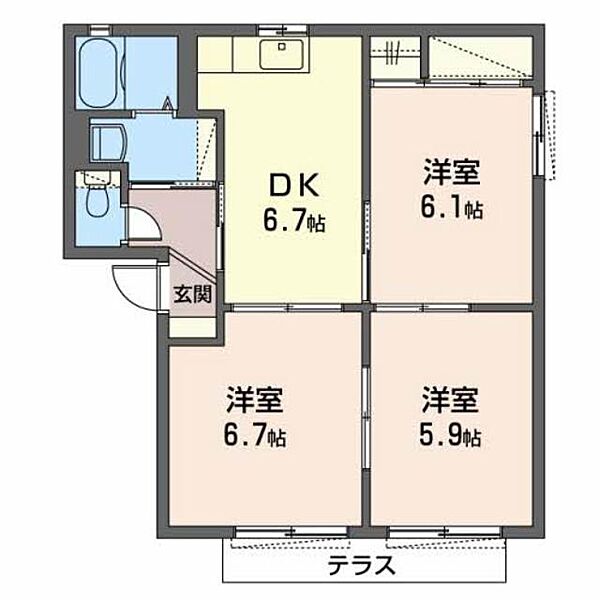 同じ建物の物件間取り写真 - ID:230029279168