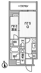ALTERNA東池袋 5階2Kの間取り