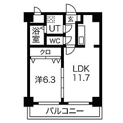 サンフォレストMW 2SLDKの間取図画像