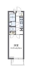 トルース5 1Kの間取図画像