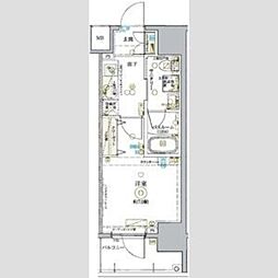 ＫＤＸレジデンス池袋ウエスト 12階1Kの間取り