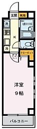 WOODVILLAGE 1Kの間取図画像