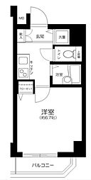 プレール・ドゥーク亀戸3 1Kの間取図画像