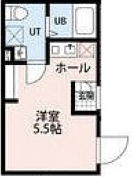 フィオーネ東尾久II ワンルームの間取図画像