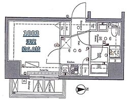 ＡＺＥＳＴ立石Ｒ 10階1Kの間取り