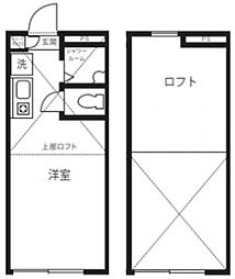 JR総武線 小岩駅 徒歩8分の賃貸アパート 1階ワンルームの間取り
