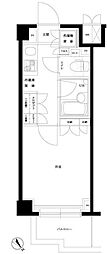 ルーブル目黒不動前 1階1Kの間取り