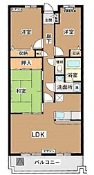 京王井の頭線 久我山駅 徒歩14分の賃貸マンション 1階3LDKの間取り