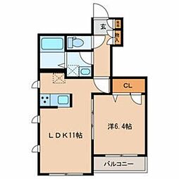 間取図画像 1LDK