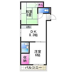 間取図画像 2LDK