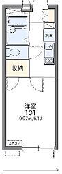 レオパレスラトナ 1Kの間取図画像