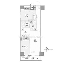 ＬｕｍｉＣｏｕｒｔ　ＭＩＴＡＫＡ 6階1SLDKの間取り