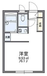 レオパレスS・K梶山 2階1Kの間取り